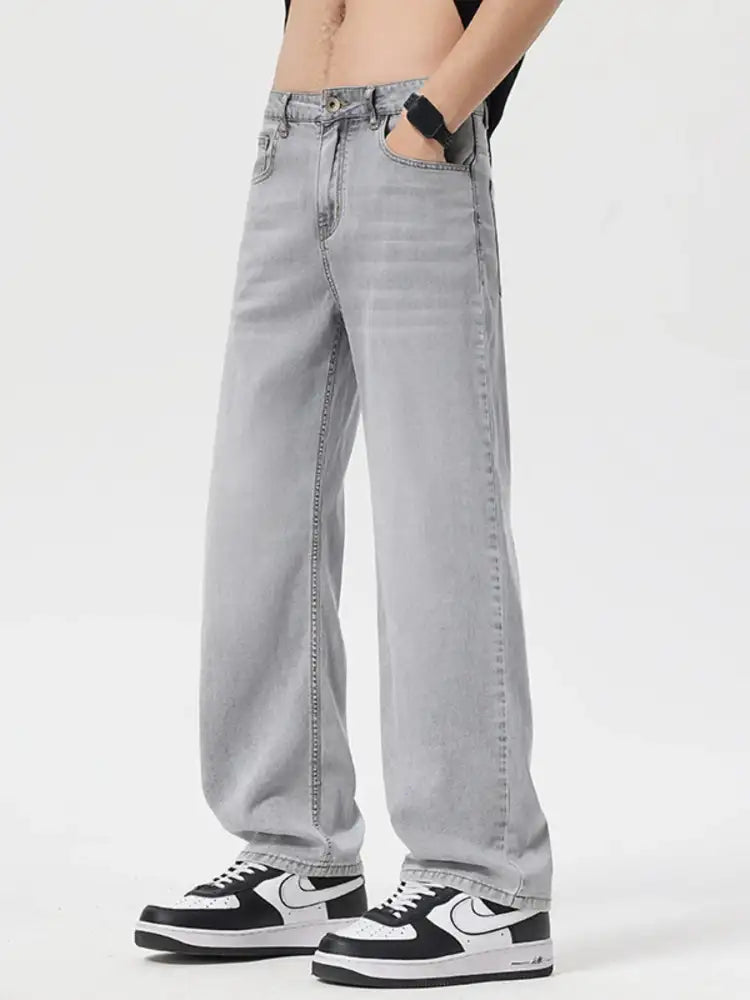 Men’s Loose Fit Wash Jeans