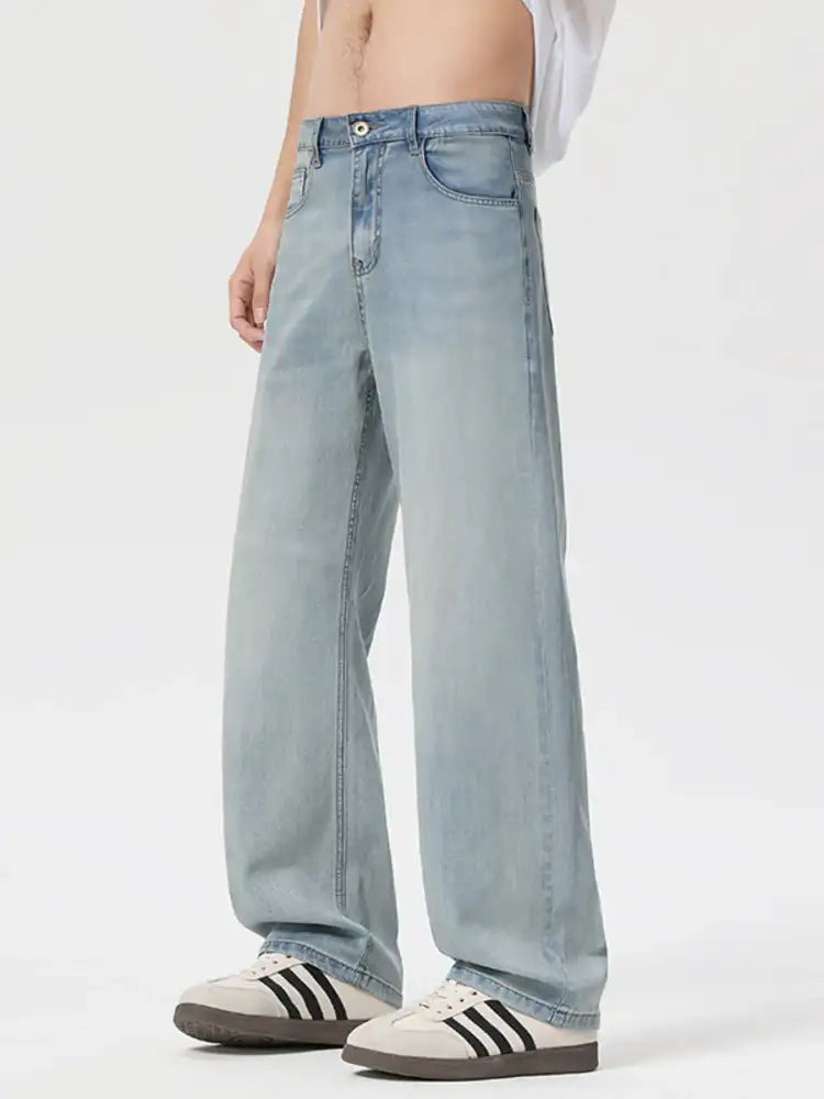 Men’s Loose Fit Wash Jeans