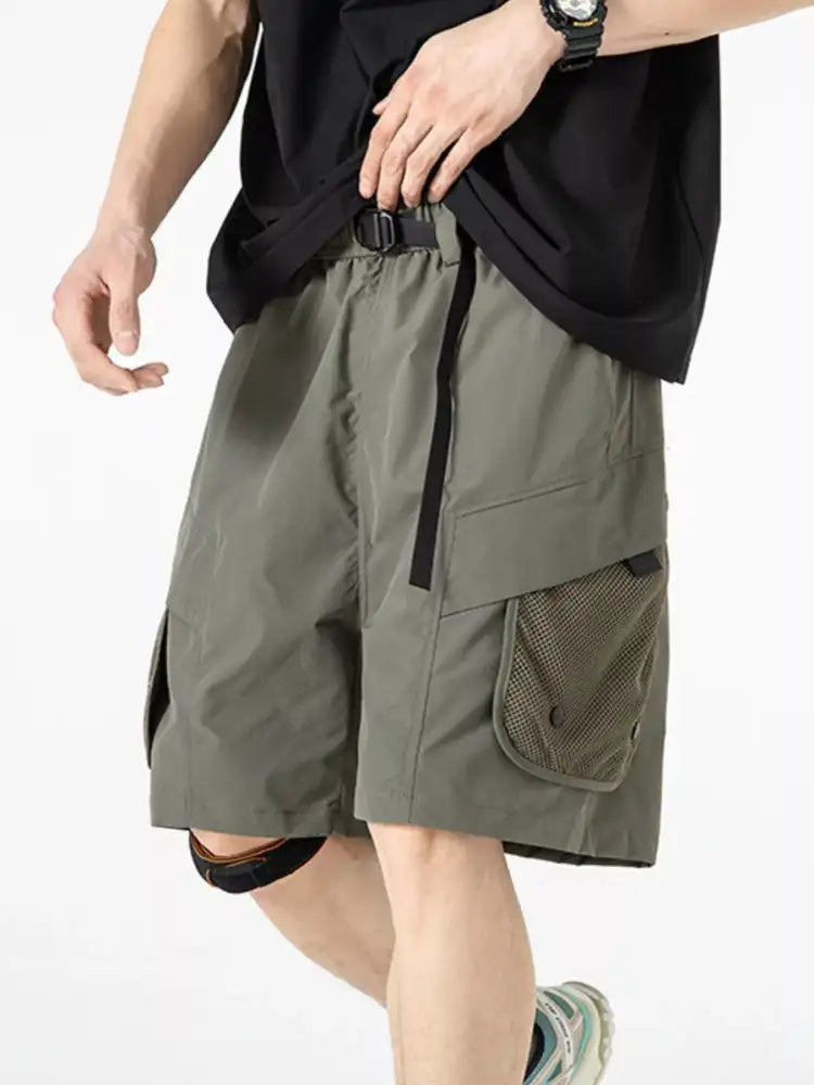 Men’s Multi-Pocket Quick-Dry Cargo Shorts