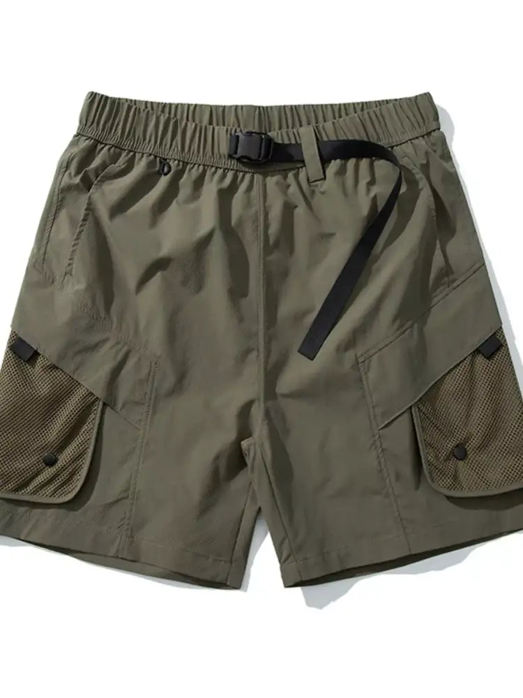 Men’s Multi-Pocket Quick-Dry Cargo Shorts