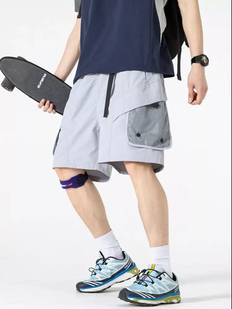 Men’s Multi-Pocket Quick-Dry Cargo Shorts