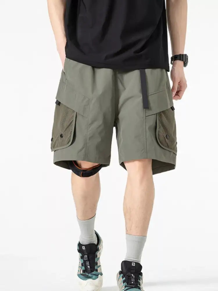 Men’s Multi-Pocket Quick-Dry Cargo Shorts