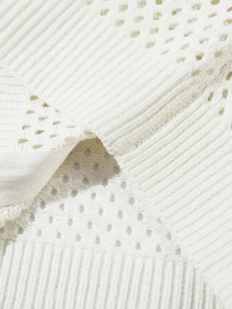 Men’s Openwork Contrast Stripe Zip Up Long Sleeve Jacket