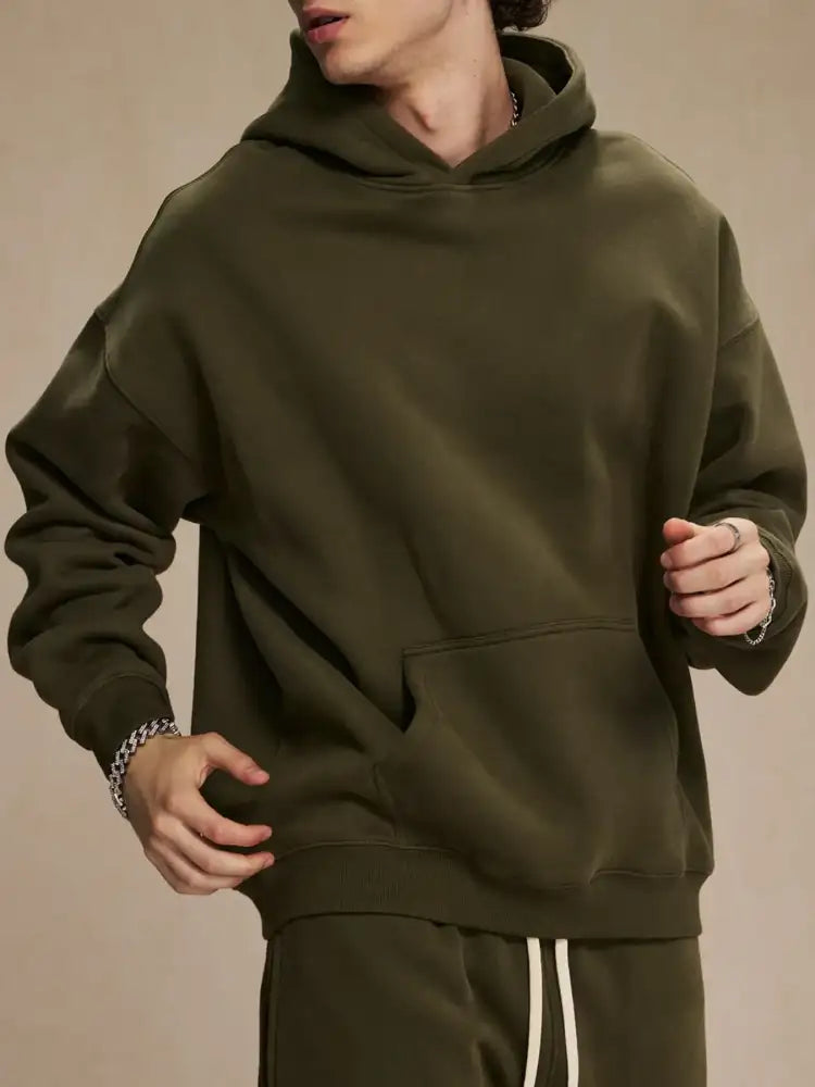 Men’s Oversized Pocketed Long Sleeve Hoodie