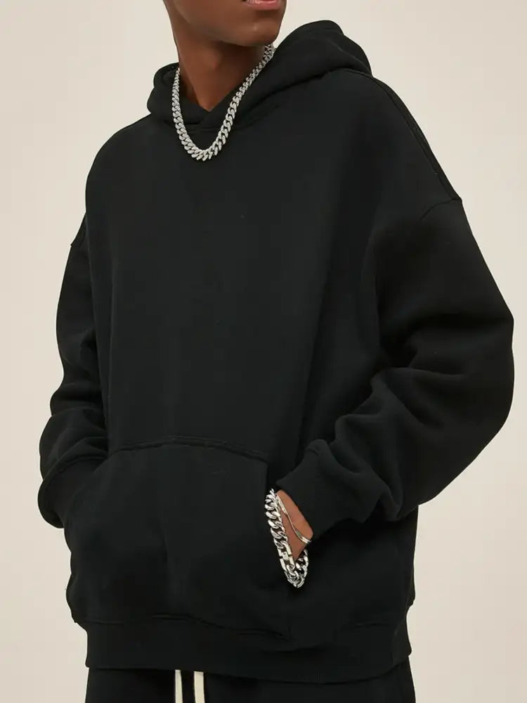 Men’s Oversized Pocketed Long Sleeve Hoodie