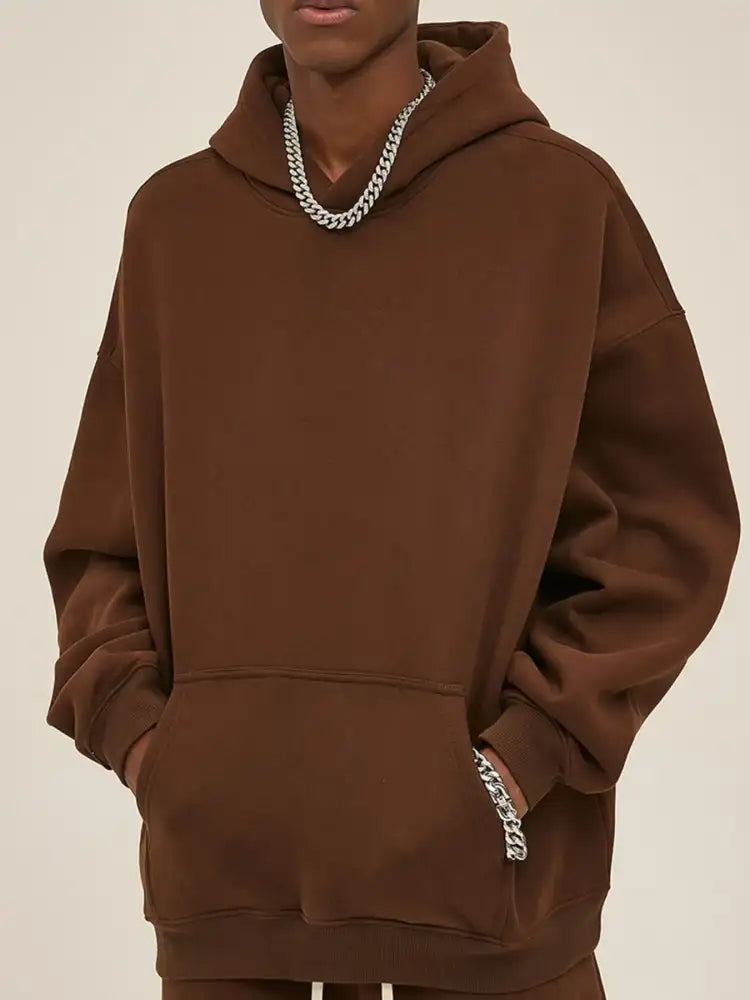 Men’s Oversized Pocketed Long Sleeve Hoodie