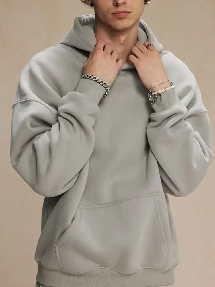 Men’s Oversized Pocketed Long Sleeve Hoodie