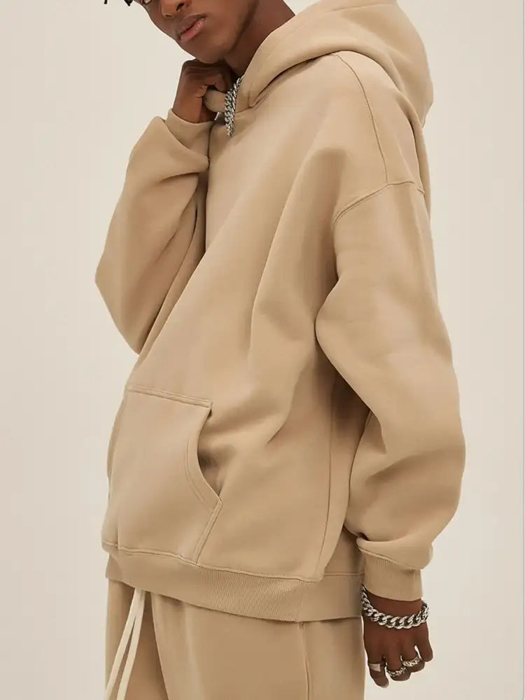 Men’s Oversized Pocketed Long Sleeve Hoodie