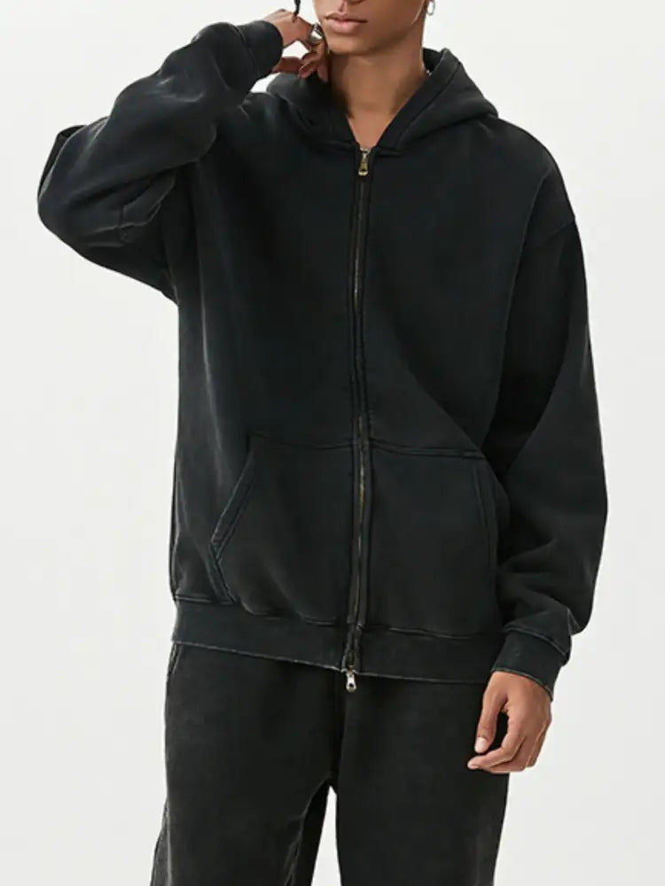 Men’s Oversized Zip-Up Hoodie