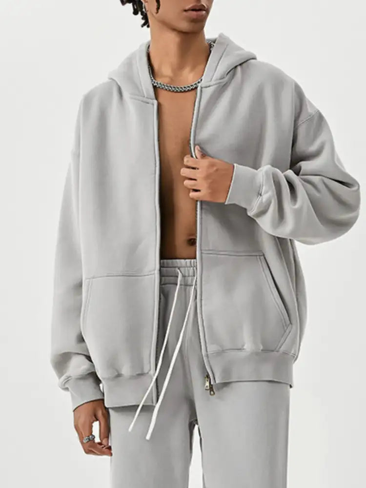 Men’s Oversized Zip-Up Hoodie