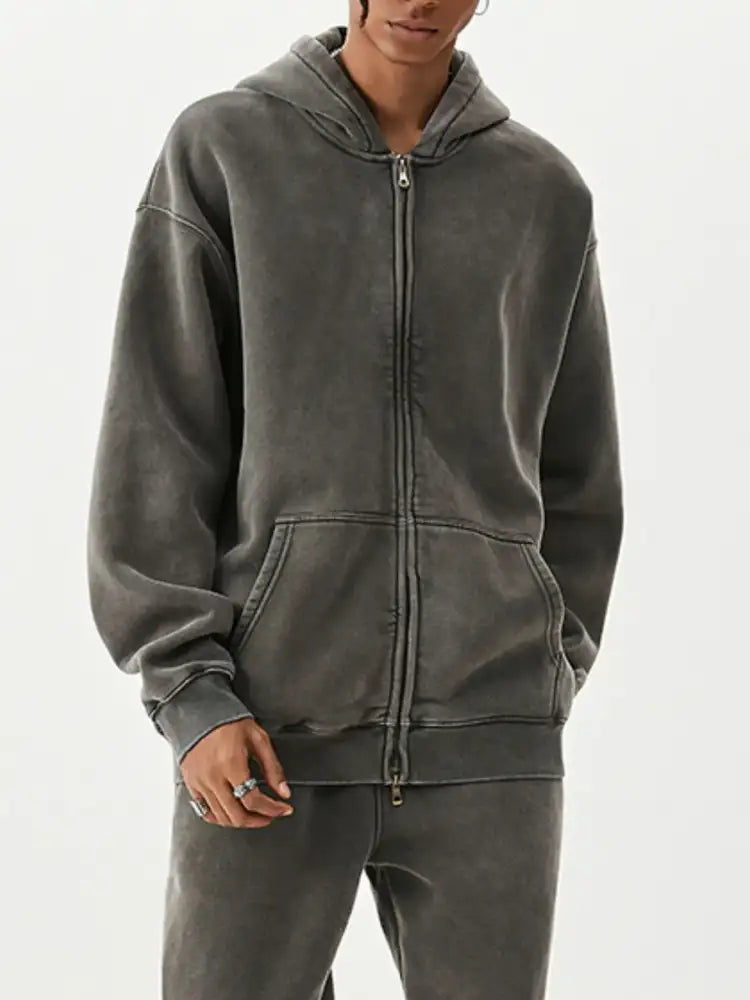 Men’s Oversized Zip-Up Hoodie