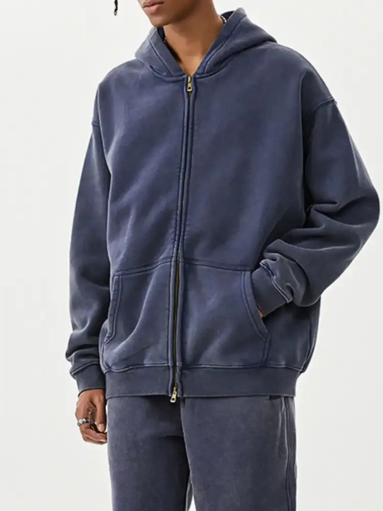 Men’s Oversized Zip-Up Hoodie