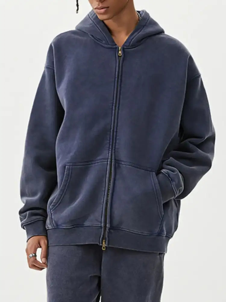 Men’s Oversized Zip-Up Hoodie