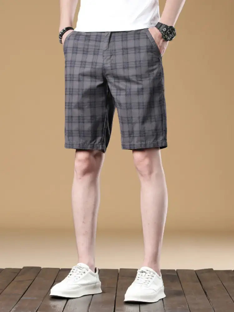 Men’s Plaid Casual Shorts