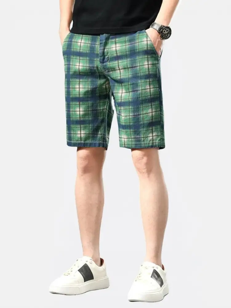 Men’s Plaid Casual Shorts