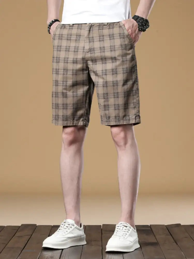 Men’s Plaid Casual Shorts
