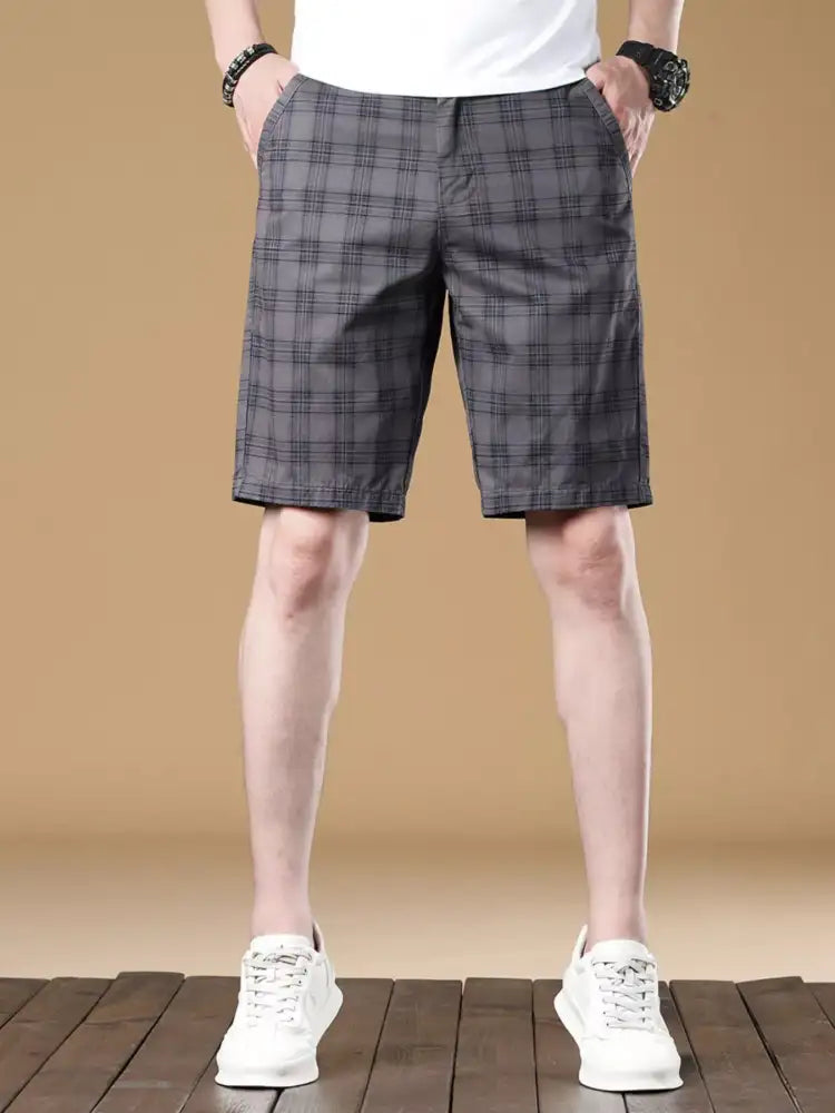 Men’s Plaid Casual Shorts