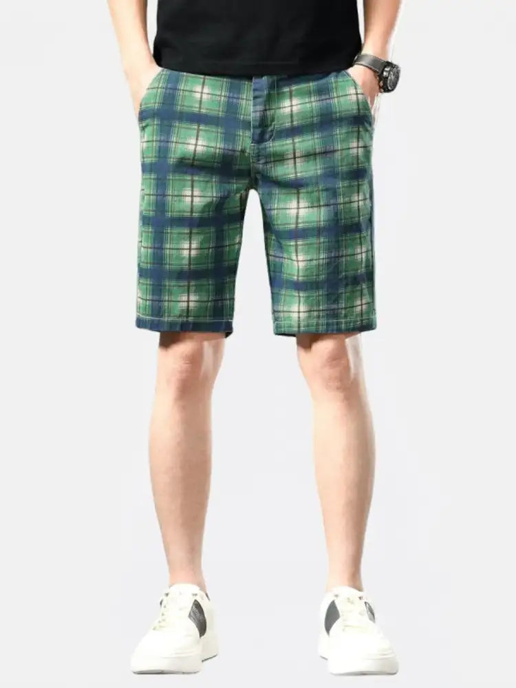 Men’s Plaid Casual Shorts