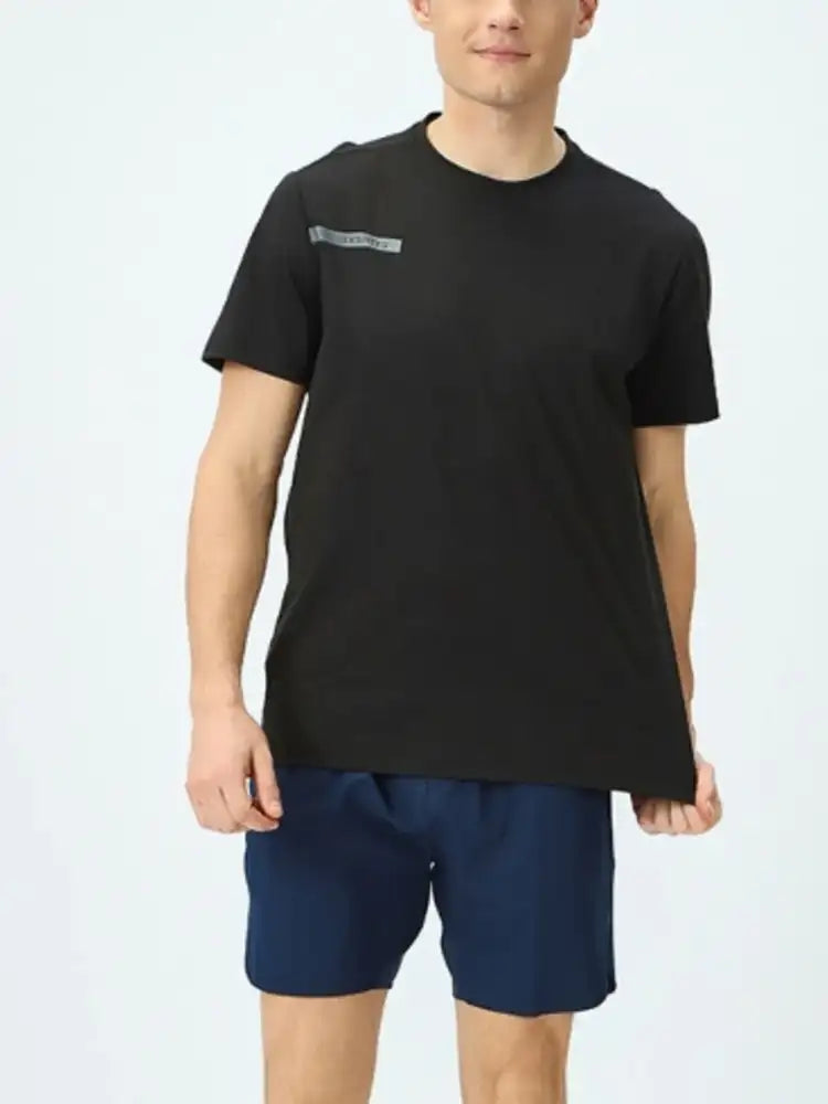 Men’s Plus Size Basic Style Round Neck Short Sleeve T-Shirt