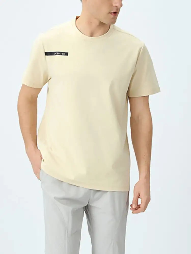 Men’s Plus Size Basic Style Round Neck Short Sleeve T-Shirt