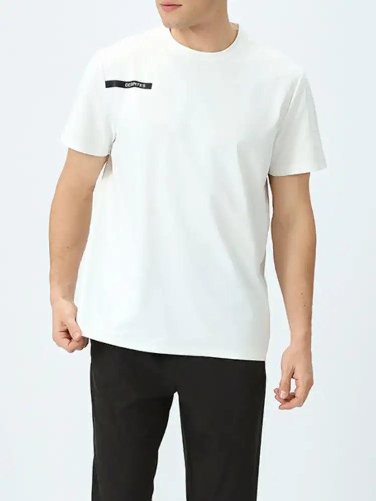 Men’s Plus Size Basic Style Round Neck Short Sleeve T-Shirt
