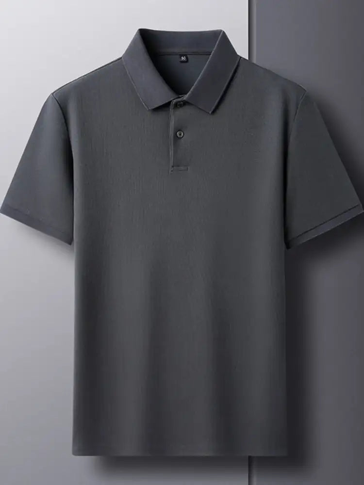 Men’s Plus Size Button Detail Short Sleeve Polo