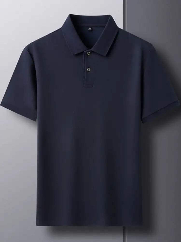 Men’s Plus Size Button Detail Short Sleeve Polo
