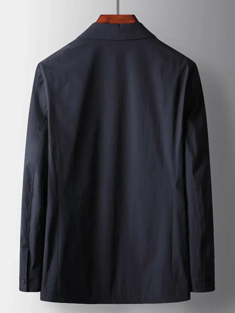Men’s Plus Size Button Up Long Sleeve Jacket