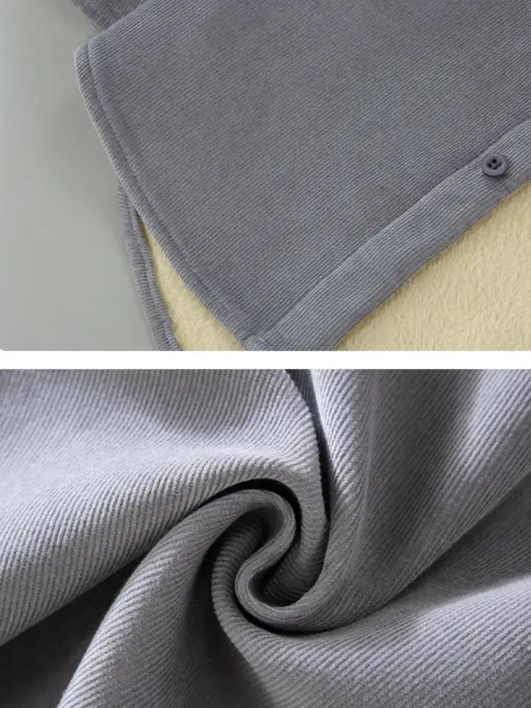 Men’s Plus Size Button Up Long Sleeve Jacket