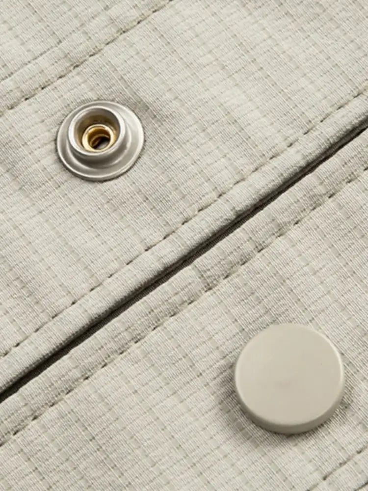 Men’s Plus Size Button Up Long Sleeve Jacket