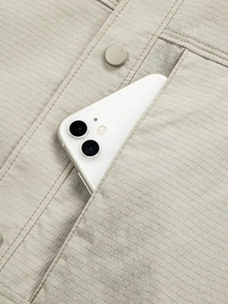 Men’s Plus Size Button Up Long Sleeve Jacket