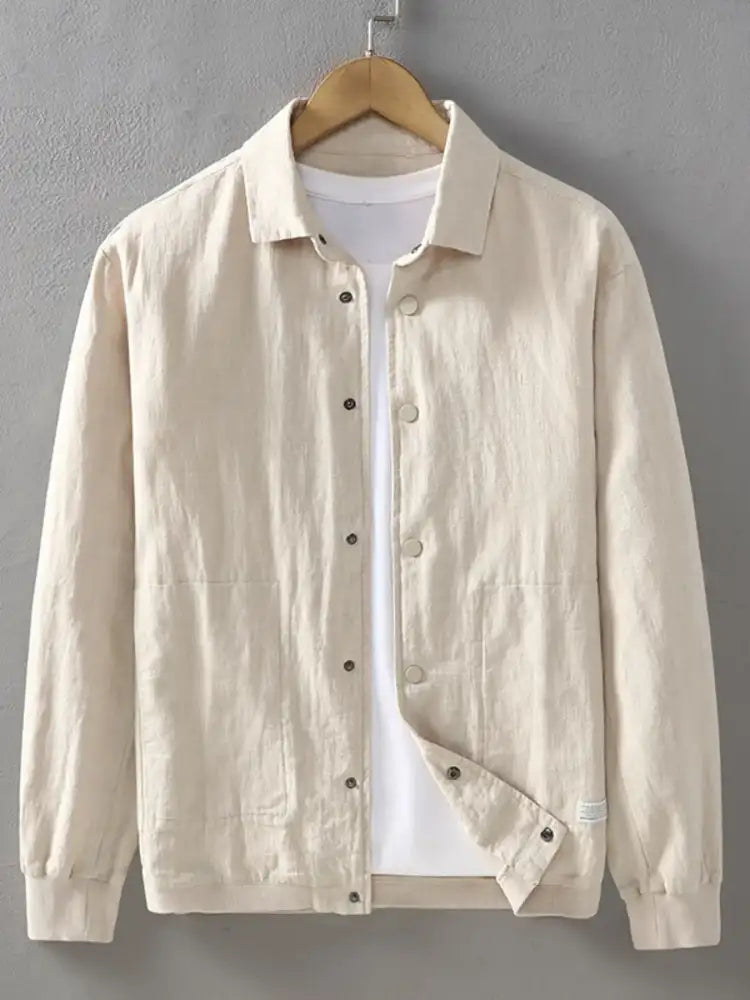 Men’s Plus Size Button Up Long Sleeve Shacket