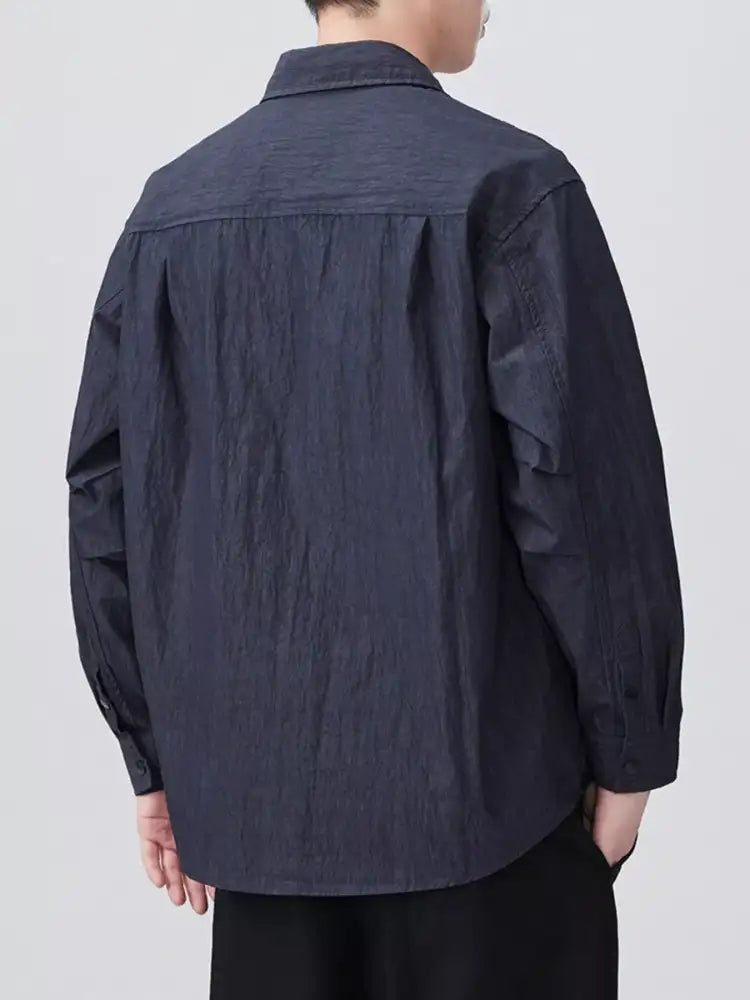 Men’s Plus Size Button Up Long Sleeve Shirt