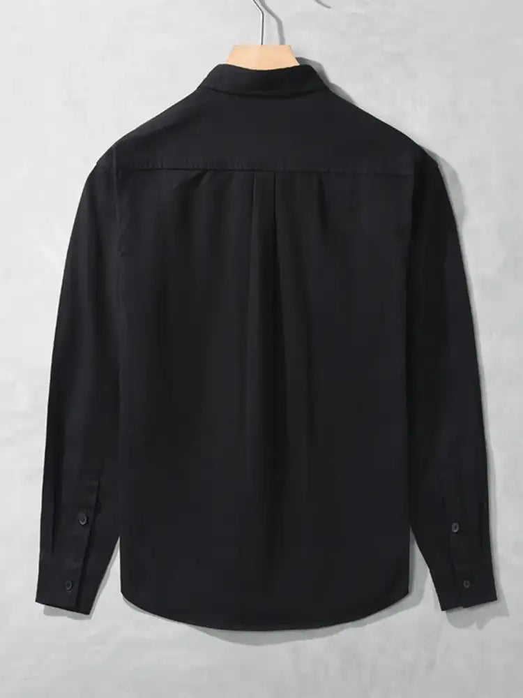 Men’s Plus Size Button Up Long Sleeve Shirt