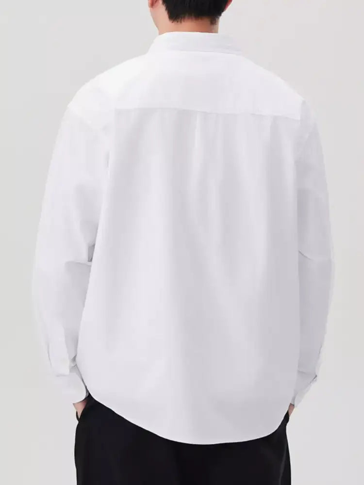 Men’s Plus Size Button Up Long Sleeve Shirt