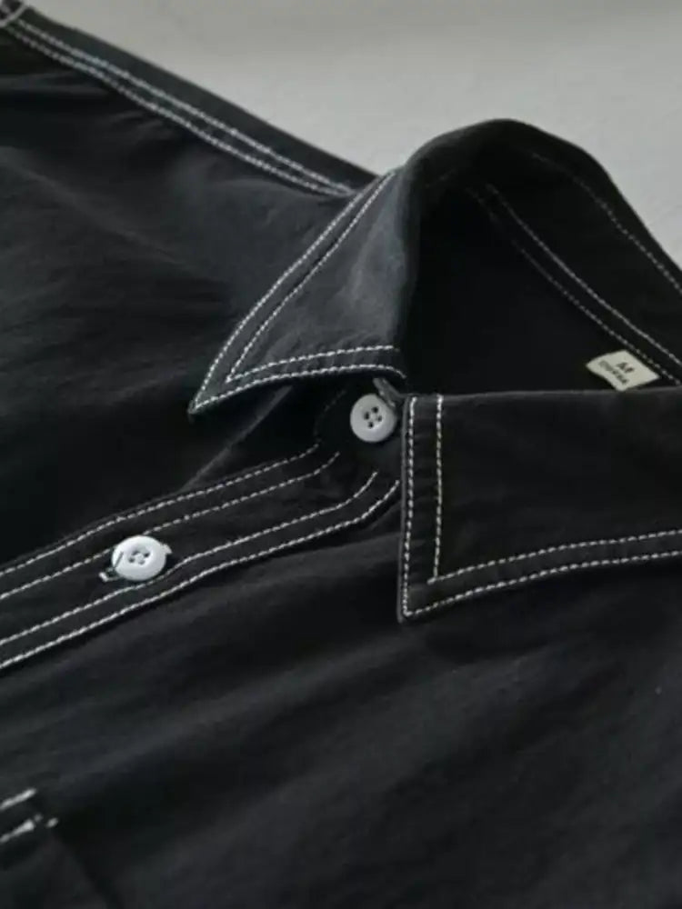 Men’s Plus Size Button Up Long Sleeve Shirt