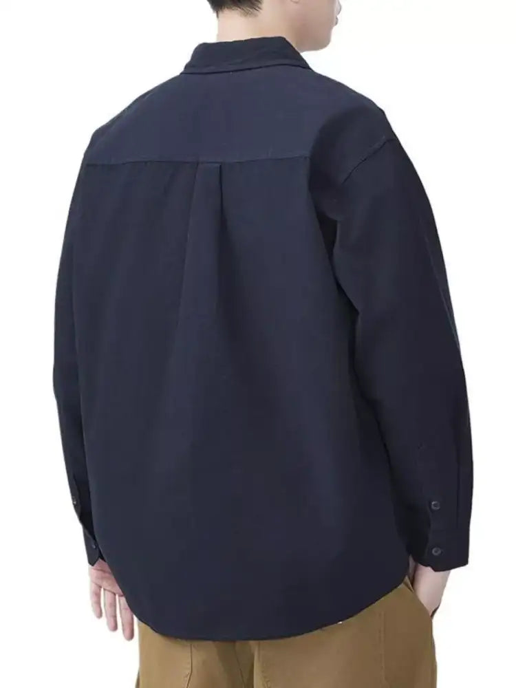 Men’s Plus Size Button Up Long Sleeve Shirt