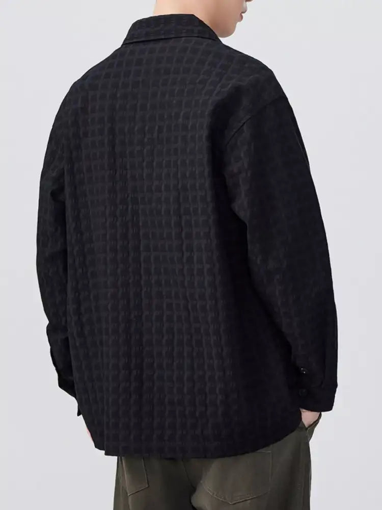 Men’s Plus Size Button Up Long Sleeve Shirt