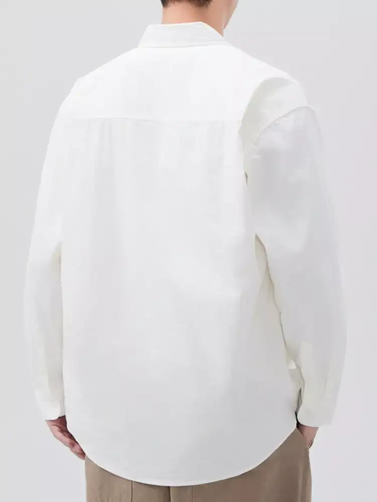 Men’s Plus Size Button Up Long Sleeve Shirt