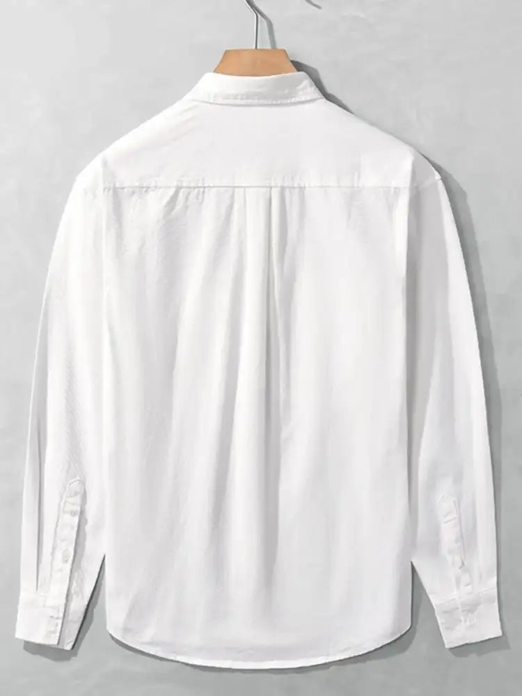 Men’s Plus Size Button Up Long Sleeve Shirt