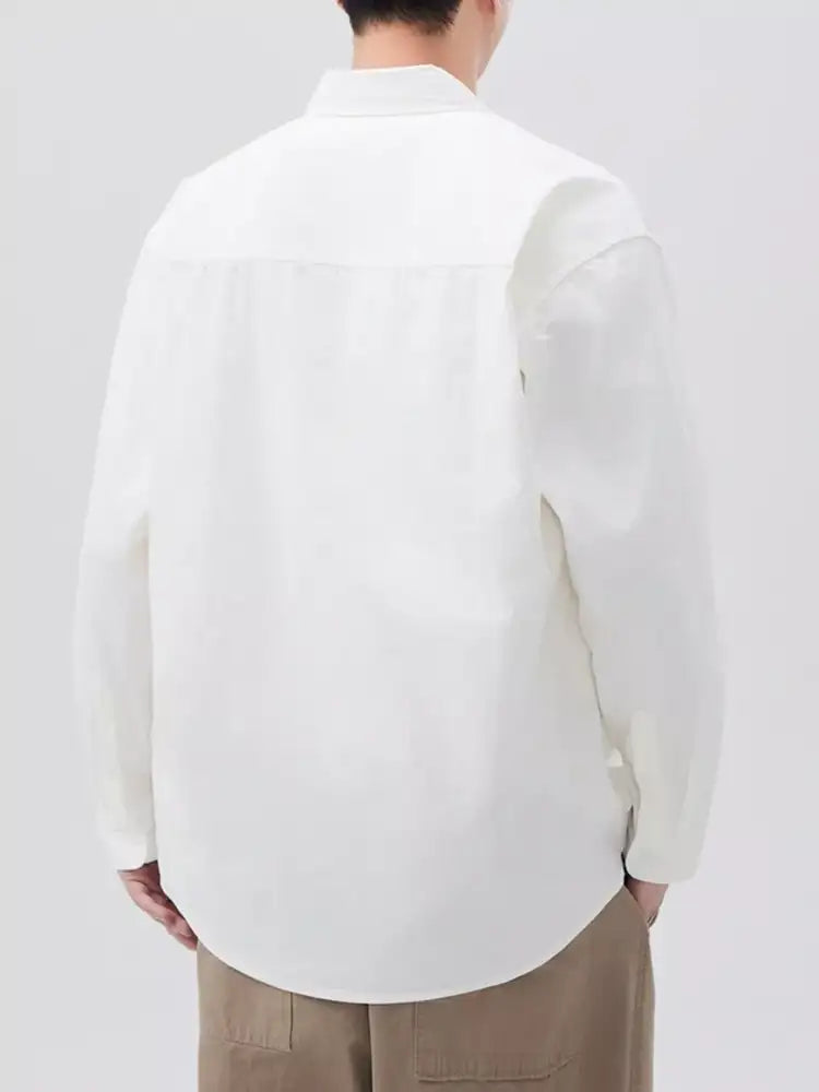 Men’s Plus Size Button Up Long Sleeve Shirt