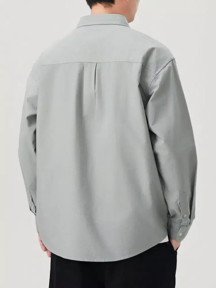 Men’s Plus Size Button Up Long Sleeve Shirt