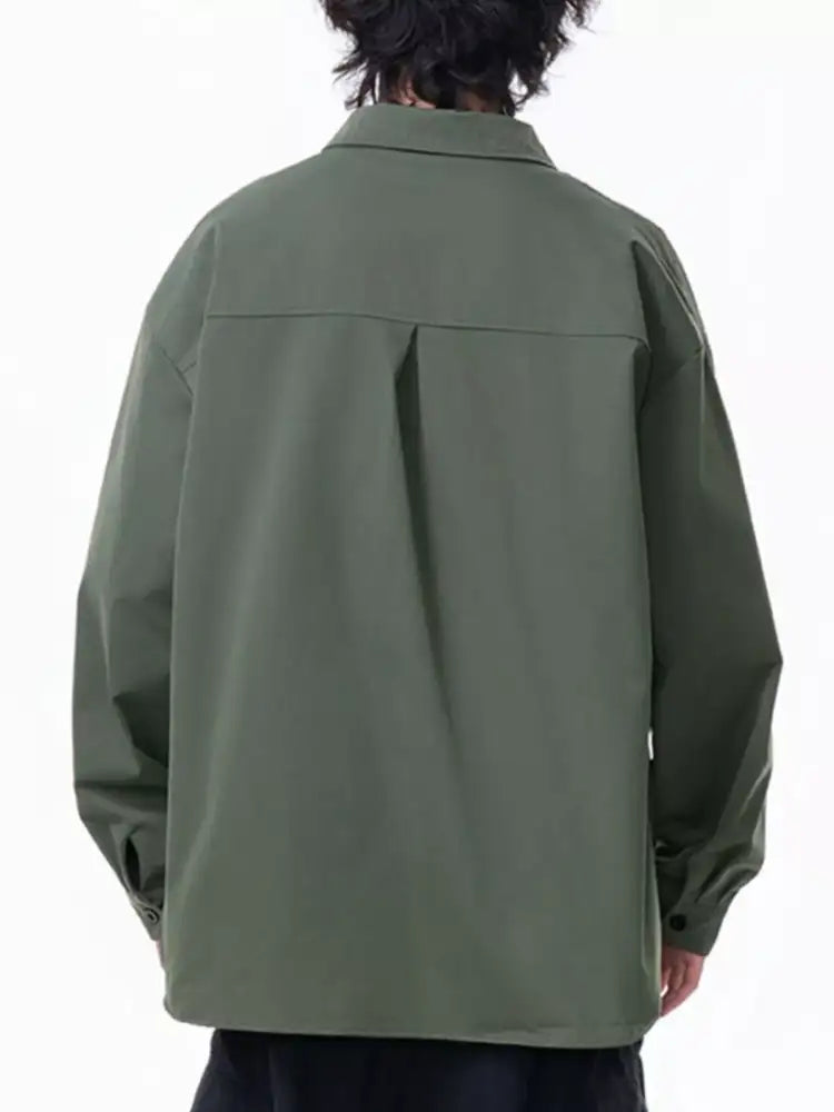 Men’s Plus Size Button Up Long Sleeve Shirt