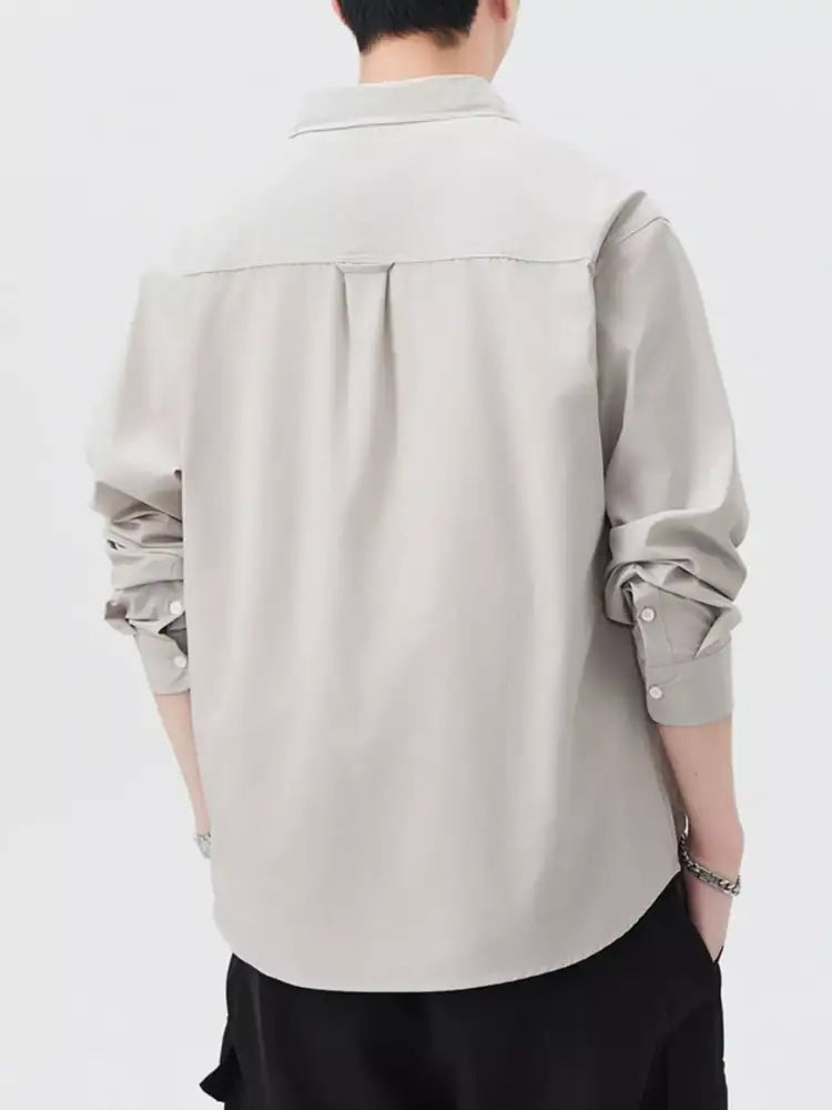 Men’s Plus Size Button Up Long Sleeve Shirt