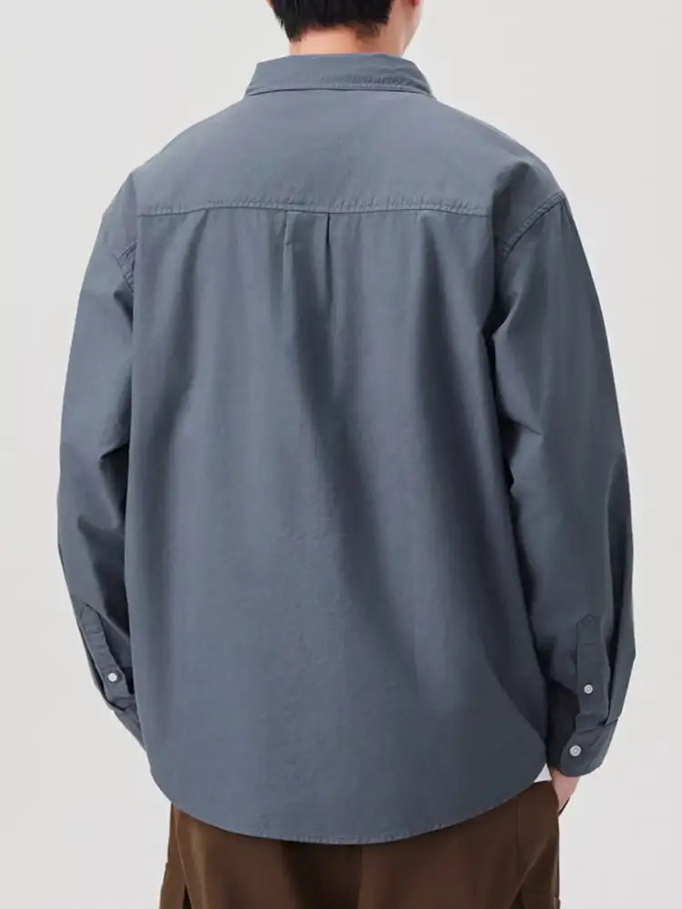 Men’s Plus Size Button Up Long Sleeve Shirt