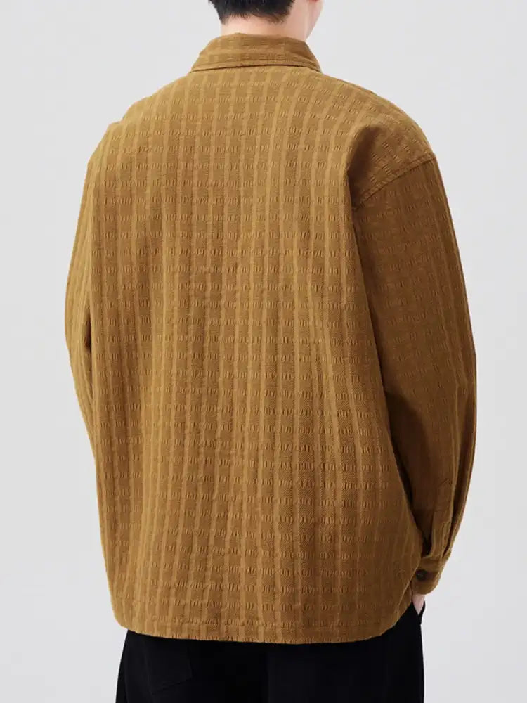 Men’s Plus Size Button Up Long Sleeve Shirt