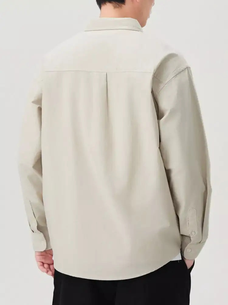 Men’s Plus Size Button Up Long Sleeve Shirt