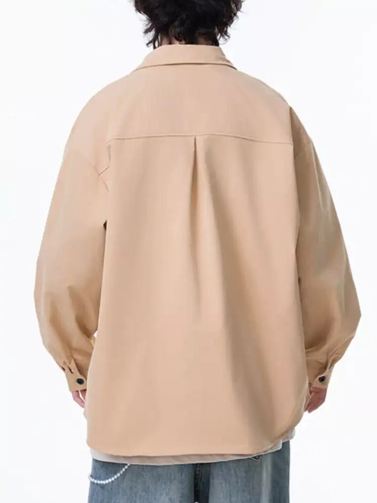 Men’s Plus Size Button Up Long Sleeve Shirt