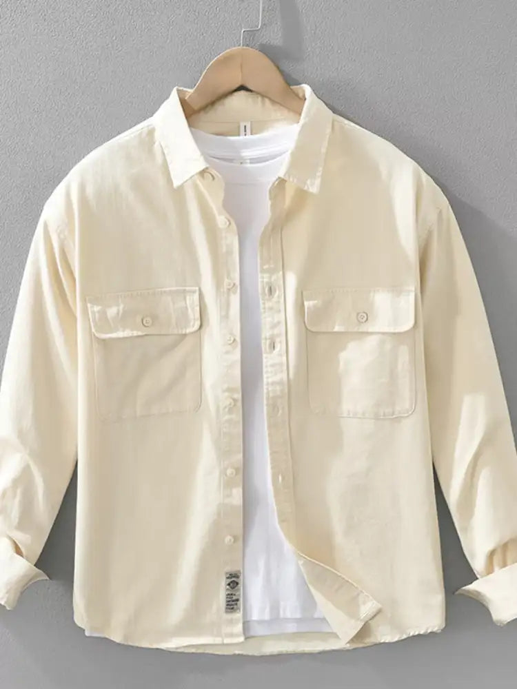 Men’s Plus Size Button Up Long Sleeve Shirt