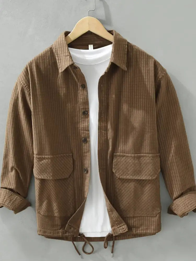 Men’s Plus Size Button Up Long Sleeve Shirt